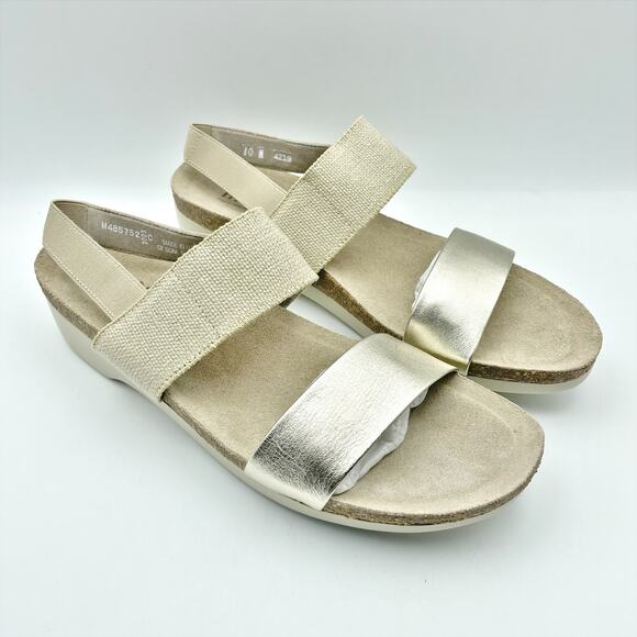 Munro Womens Pisces Casual Sandal US 10 N EU 40.5 Gold Leather Slingback NIB - Picture 5 of 12